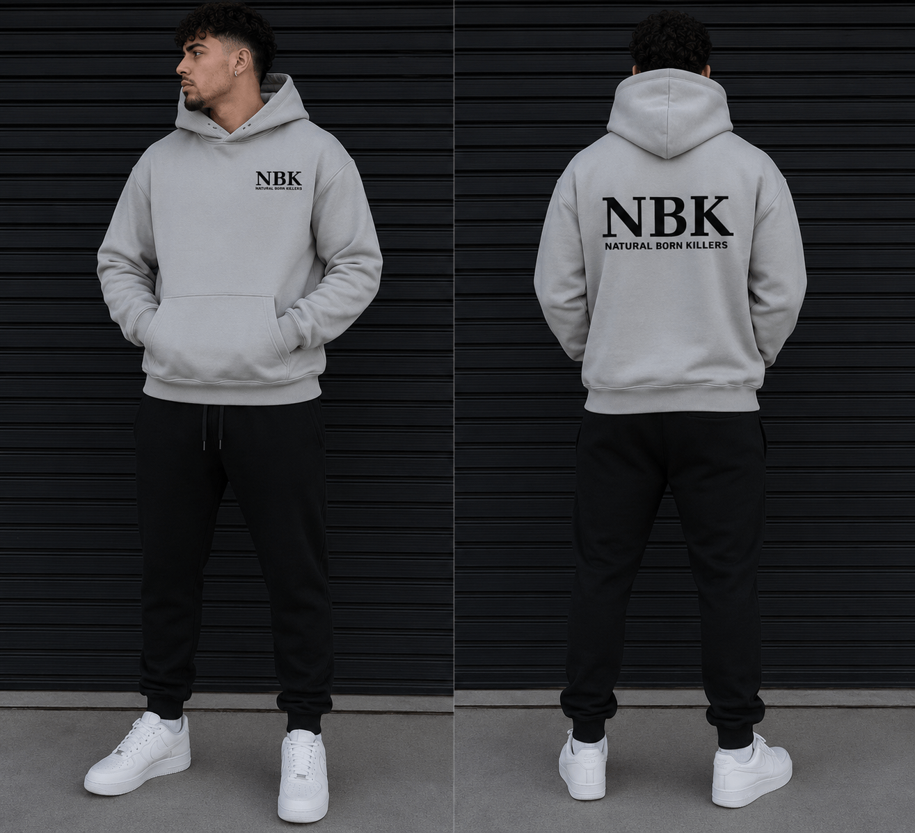NBK Hoodie - Ash Grey
