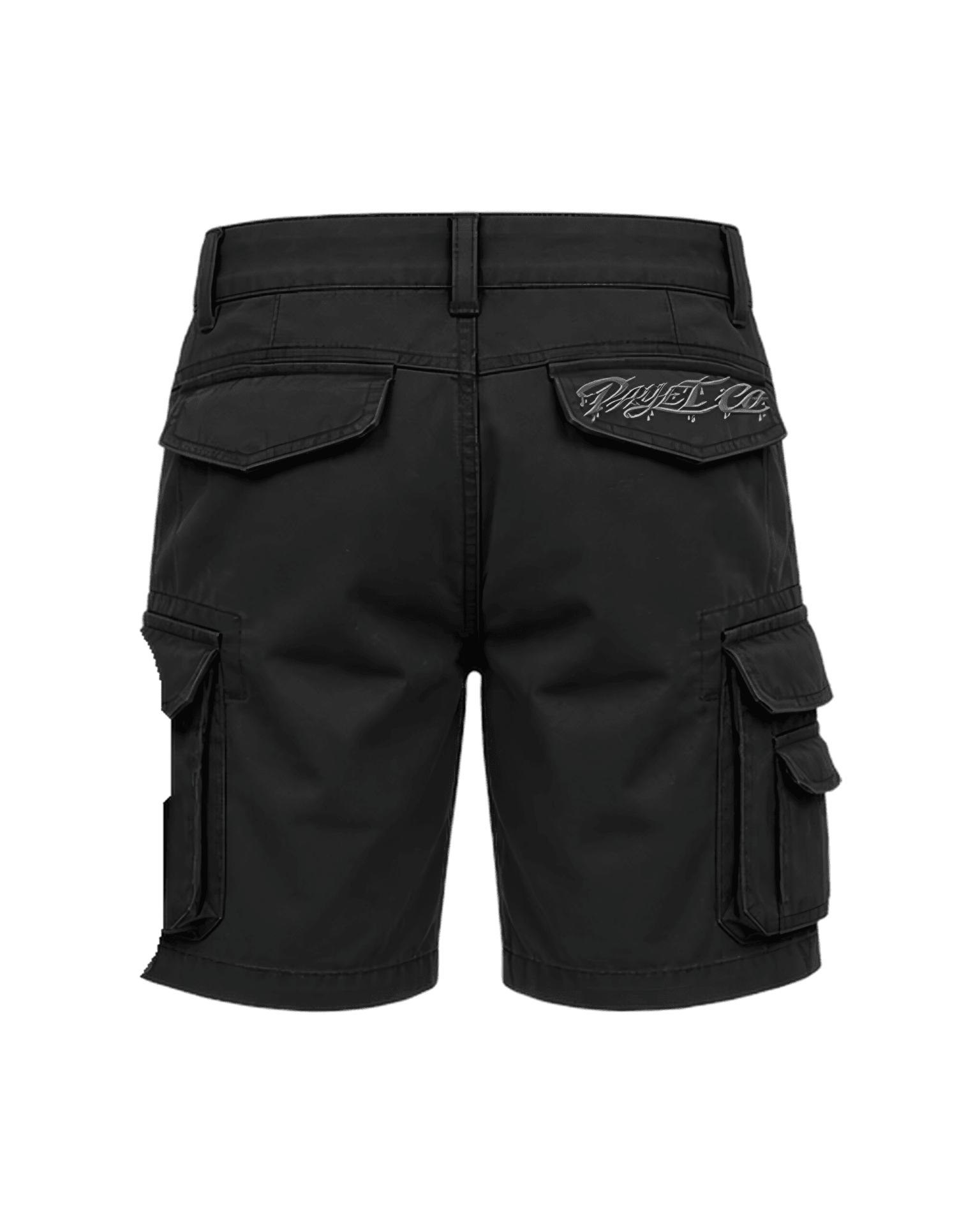 Payet Co Cargo Shorts - Black — back