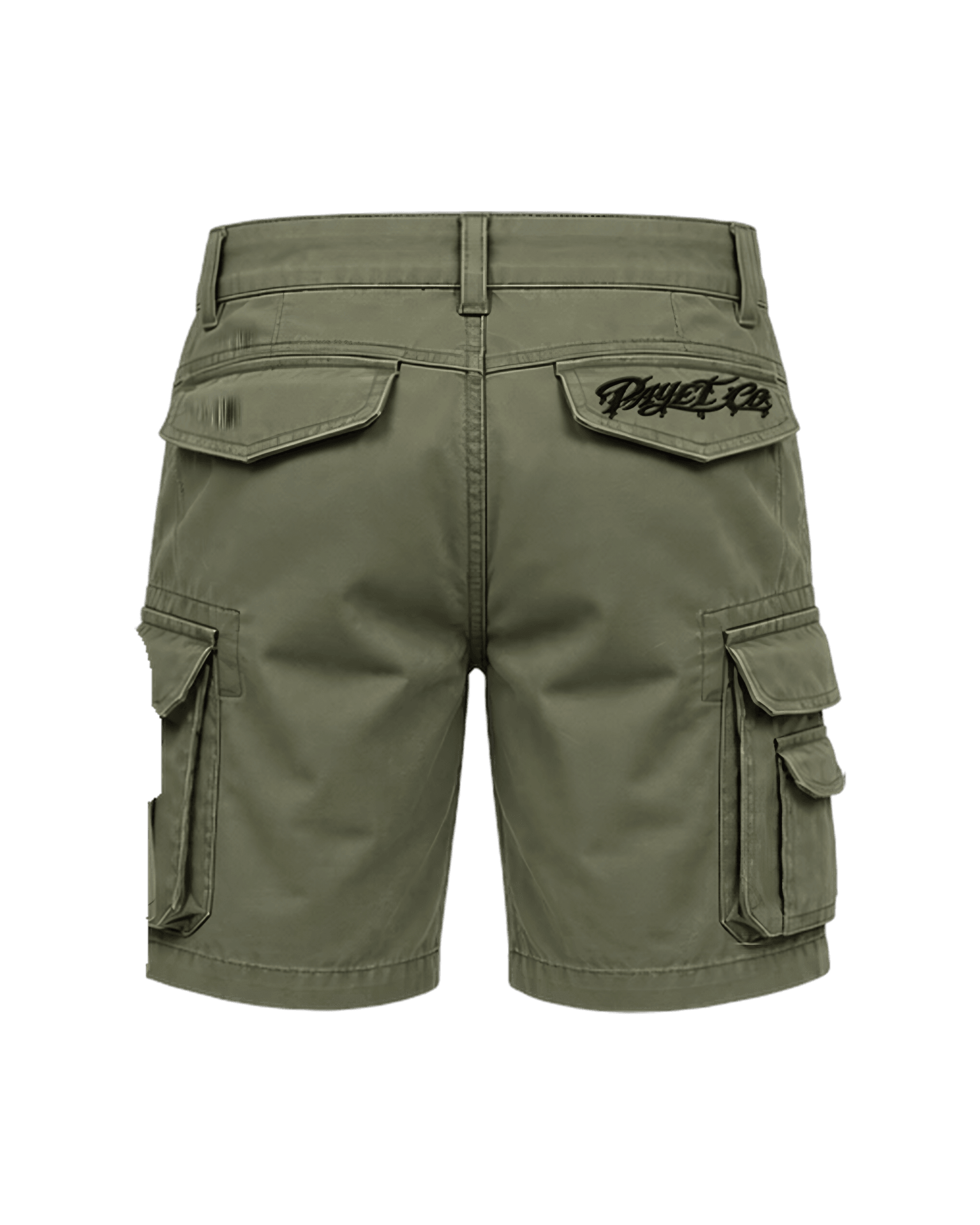 Payet Co Cargo Shorts - Olive — back